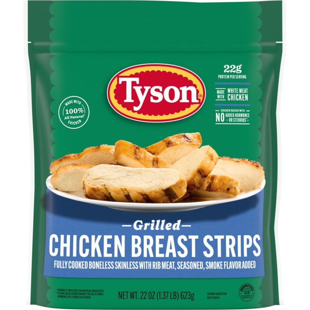 Tyson Fully Cooked Grilled Chicken Breast Strips